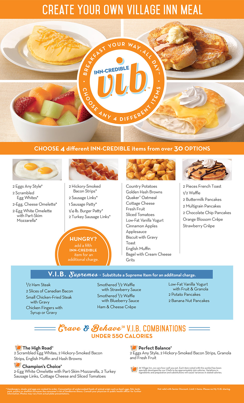 village inn menu